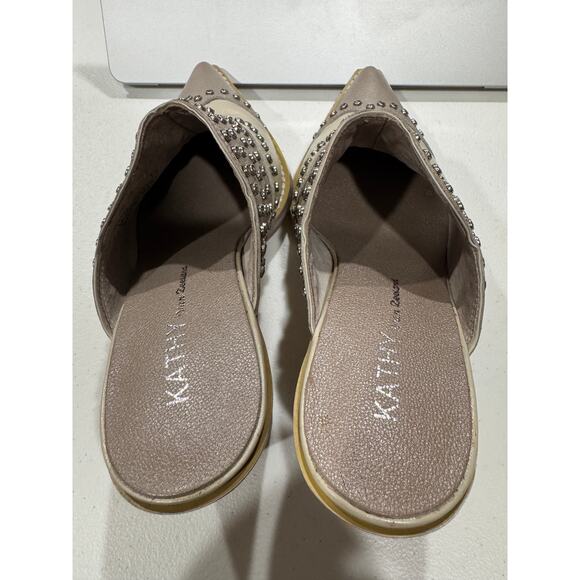 Studded Leather Pointed Toe Mules Size 7 - Picture 7 of 11